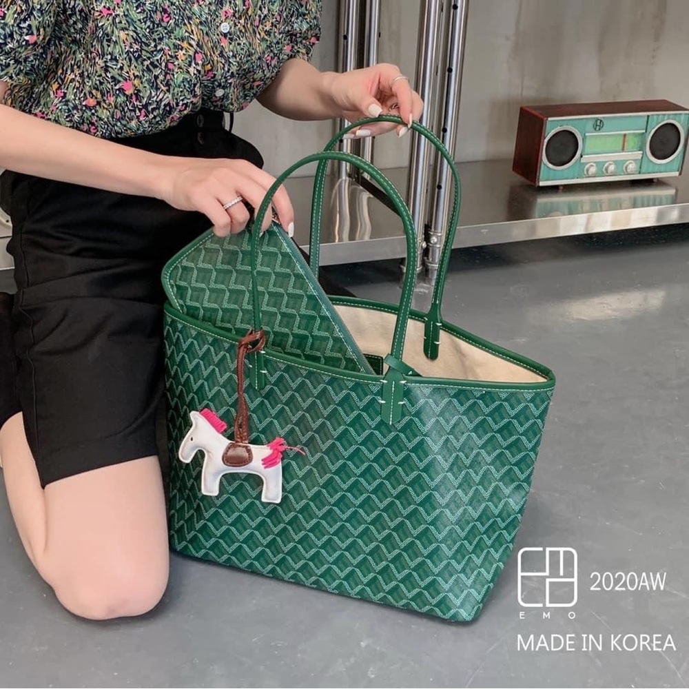 Fashionable EMO Green Tote Bag NWT